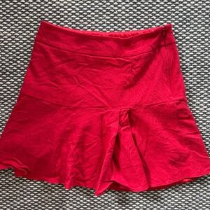 Boden red wool skirt size 6 (small)
